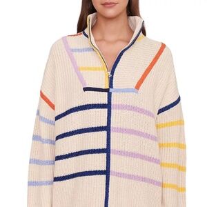 STAUD Hampton Cabana Striped Sweater